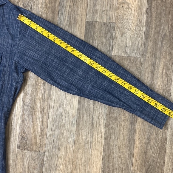 GEORGE STRAIT Wrangler Western snap blue button down shirt Mens size M - Picture 8 of 9